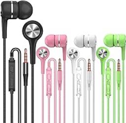 5 Pack Wired Earbuds 